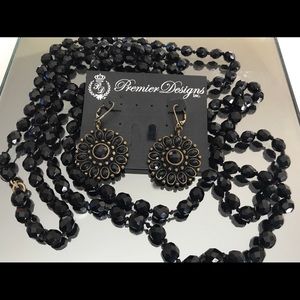 Earrings and 60 inch necklace